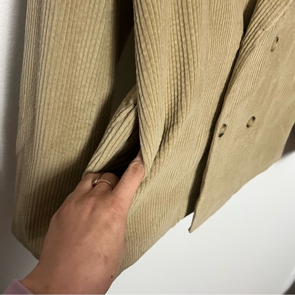 NWT Petal & Pup Tan Corduroy Blazer Jacket Double Breasted - Picture 7 of 12